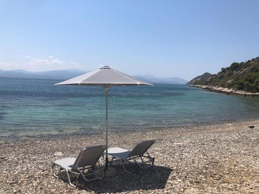 House By The Sea At Skaloma, Loutraki Villa Vouliagmeni Sø Eksteriør billede
